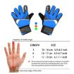 Kids Goalkeeper Gloves Size 7 - Latex Anti-Collision, Blue - 8