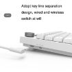 Ajazz K620T 62-Key Bluetooth Wireless Mechanical Keyboard, Blue Shaft - 5