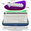 Ajazz K620T 62-Key Bluetooth Wireless Mechanical Keyboard, Pink Shaft - 6