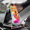 Black Carbon Fiber Mobile Phone Tablet Car Holder Suction Cup Bracket - 5