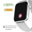 HD6 1.69" Pink Smart Watch with Heart Rate Monitoring - Multifunctional - 4