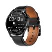 HD2 1.32" Heart Rate Smart Watch - Black Leather Strap - 1