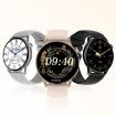 HD1 Smart Watch - 1.3" AMOLED, NFC, Silver Steel + Silicone Strap - 2