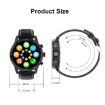 LOANIY DT70 Black Steel Analog Digital Dual Display Smart Call Watch - 3