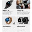 LOANIY DT70 Black Steel Analog Digital Dual Display Smart Call Watch - 5
