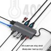 Blueendless 12-in-1 Type-C USB 3.0/2.0 VGA 3.5mm Audio Interface HUB - 5