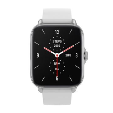 LOANIY Y22 Smart Bluetooth Watch, Heart Rate Monitor, Silver Gray - 1