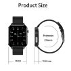 LOANIY E86 1.7" Heart Rate Smart Bluetooth Watch - Black - 3