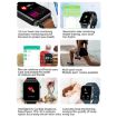 LOANIY E86 1.7" Heart Rate Smart Bluetooth Watch - Black - 6