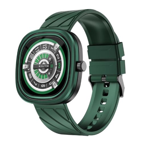 LOANIY G32 Smart Watch, 1.32" Heart Rate Monitor, Green - 1