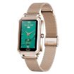 LOANIY HT2 Smart Watch, 1.28" Heart Rate Pedometer, Gold Steel - 1