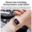LOANIY HT2 Smart Watch, 1.28" Heart Rate Pedometer, Gold Steel - 5