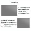 84" Folding Metal Anti-Light HD Projection Screen 4:3 172x125cm - 4