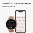 Wearkey DT4+ Smart Call Watch, 1.36" HD Screen, NFC, Silver Silicone - 7