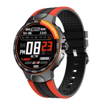 Wearkey E15 Smart Watch - 1.28" Touch Screen, Heart Rate Monitor, Orange - 1
