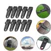 Windproof Tent Clip Set: 10 Clips, 10 Ropes, 10 Buckles - 2