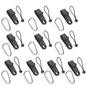 Windproof Tent Clip Set: 10 Clips, 10 Ropes, 10 Fast Hangings - 1