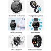 ME88 Smart Watch - 1.32" Heart Rate & Sleep Monitor, Silver Leather - 4