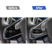 Chevrolet Corvette C8 Steering Wheel Button Frame Sticker Set - Black - 6