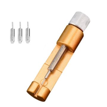 Adjustable Watch Strap Link Pin Repair Tool - Metal Bracelet (Golden) - 1