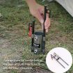 HIKEMAN Enlarged Aperture Camping Canopy Pole Holder, Adjustable, Black - 6