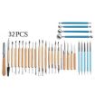32 In 1 Pottery Tool Set for Clay and Stone Carving - DIY Combination Kit - 2
