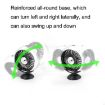 F102 Silver Vehicle Dashboard USB Fan with Colorful Lights - 3