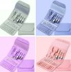16 In 1 Purple Nail Art Tool Set - Clippers & Dead Skin Scissors - 2