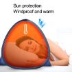 Automatic Quick Opening Sunshade Tent with Headrest, Red, Size M 70x50x45cm - 5