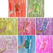 Orange Red Candy Rain Curtain 1x3M Festive Party Decoration Backdrop - 2