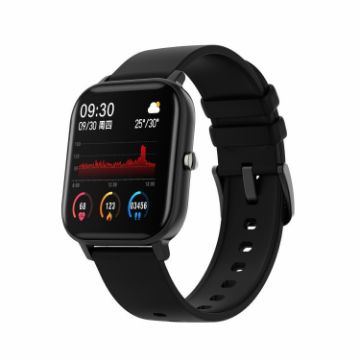 P8 1.4" Smart Watch - Heart Rate & Blood Pressure Monitor, Black - 1