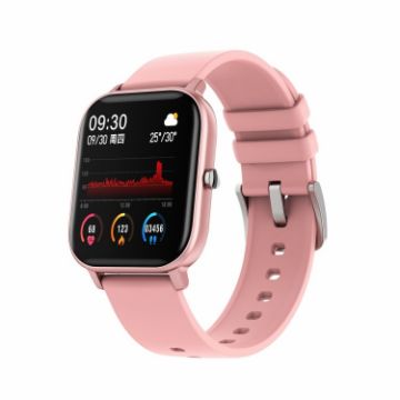 P8 1.4" Smart Watch - Heart Rate & Blood Pressure Monitor, Pink - 1