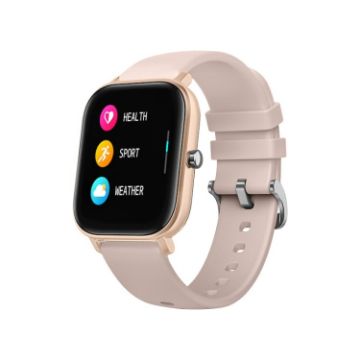P8 1.4" Gold Smart Watch - Heart Rate & Blood Pressure Monitor - 1