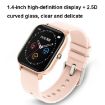 P8 1.4" Gold Smart Watch - Heart Rate & Blood Pressure Monitor - 3