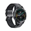 I9 1.5" Heart Rate/BP/Blood Oxygen Watch - Black Leather Strap - 1