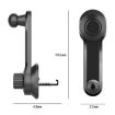 Car Extension Hook Mobile Phone Holder for Round Air Outlet (17mm Ball) - 2