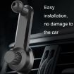 Car Extension Hook Mobile Phone Holder for Round Air Outlet (17mm Ball) - 7