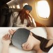 Oversized Cotton Blackout Sleep Eye Mask - Breathable, Black - 6