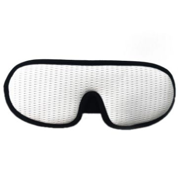 3D Breathable Shading Sleep Eye Mask - White Eye Protection - 1