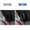 Chevrolet Corvette C8 A-Pillar Air Outlet Stickers Black 2pcs Set - 5