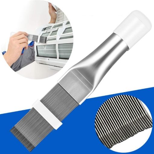 Air Conditioner Fin Cleaning Tool - Coil Comb & Folding Brush - 1