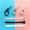 Fishbone Silicone Cable Tie Organizer - 3 Sets, 20pcs/Set, White - 4