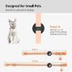 Orange Reflective Cat Collar with Bell for Airtag Tracker - 6