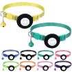 Reflective Light Green Cat Collar with Bell for Airtag Tracker - 2