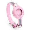 XS Pink PU Pet Collar for Airtag Tracker Protective Cover - 1