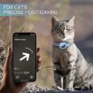 Airtag Tracker Protective Cover Pet Collar, M Size, Blue PU Material - 6