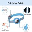 Airtag Tracker Protective Cover Pet Collar, M Size, Black PU Material - 3