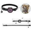 Pink Pet Reflective Collar with Bell for AirTag - 3