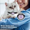 Pink Pet Reflective Collar with Bell for AirTag - 6