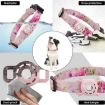 Geometric Print Ethnic Pet Collar for AirTag, Size L, Green - 5